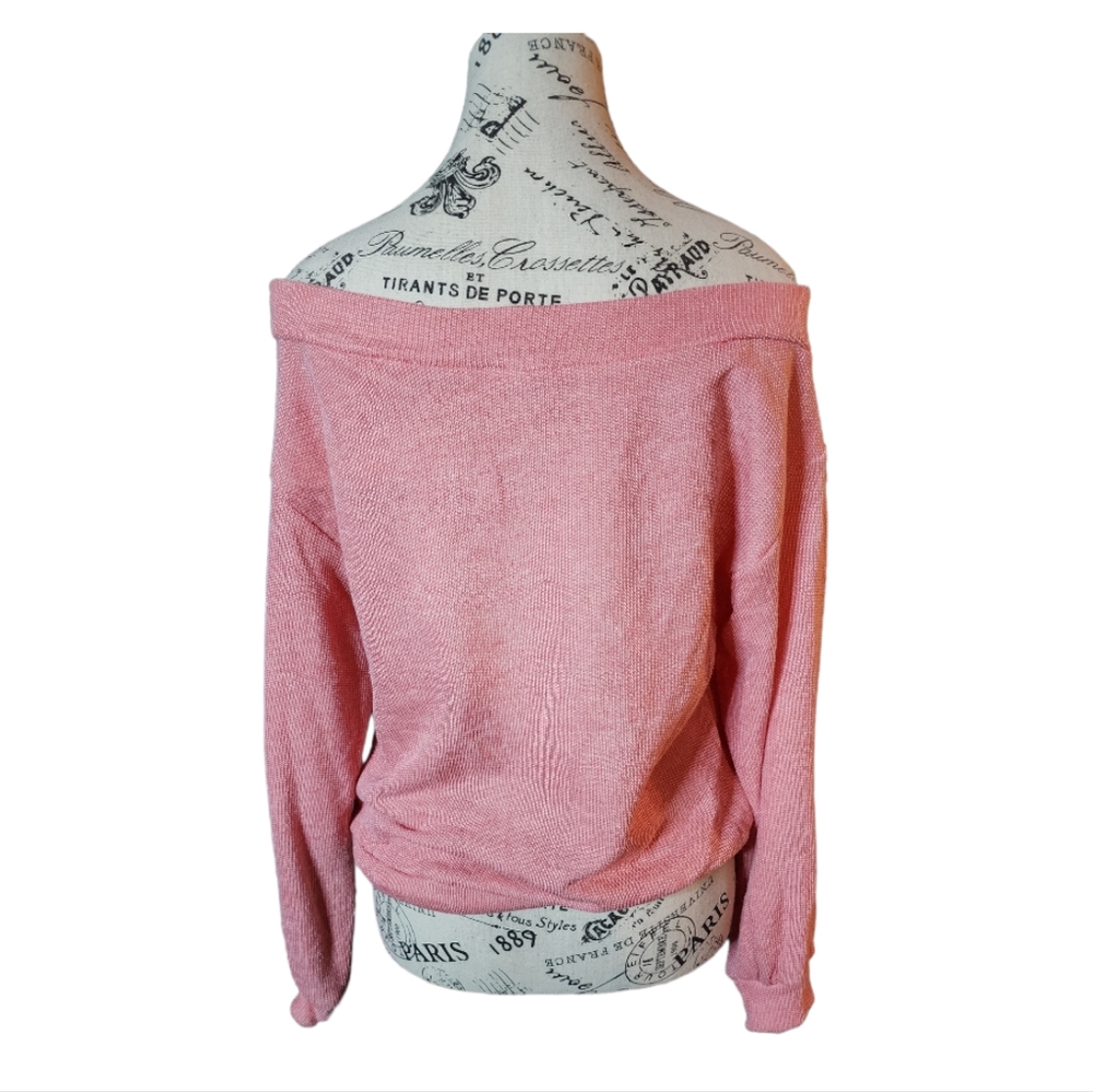 Olivia Pratt Pink Sweater Oversized Size Small - Picture 2 of 3
